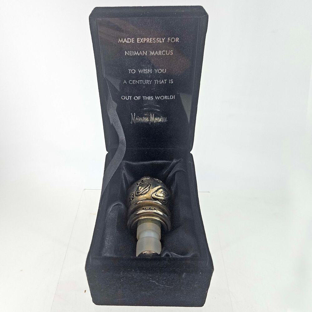 Neiman Marcus Wine Stopper OUT OF THIS WORLD Silverplate Galaxy Solar System